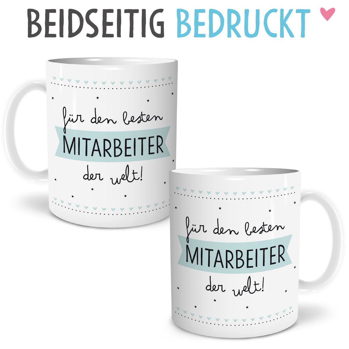 Auf diesem Bild ist folgendes zu sehen: Tasse Bester Mitarbeiter als Geschenke Geschenkideen zu Jubiläum Geburtstag   von OWLBOOK