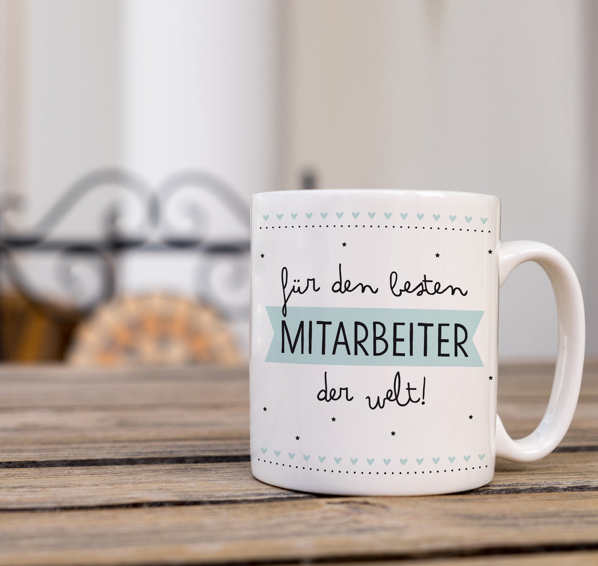 Auf diesem Bild ist folgendes zu sehen: Tasse Bester Mitarbeiter als Geschenke Geschenkideen zu Jubiläum Geburtstag   von OWLBOOK