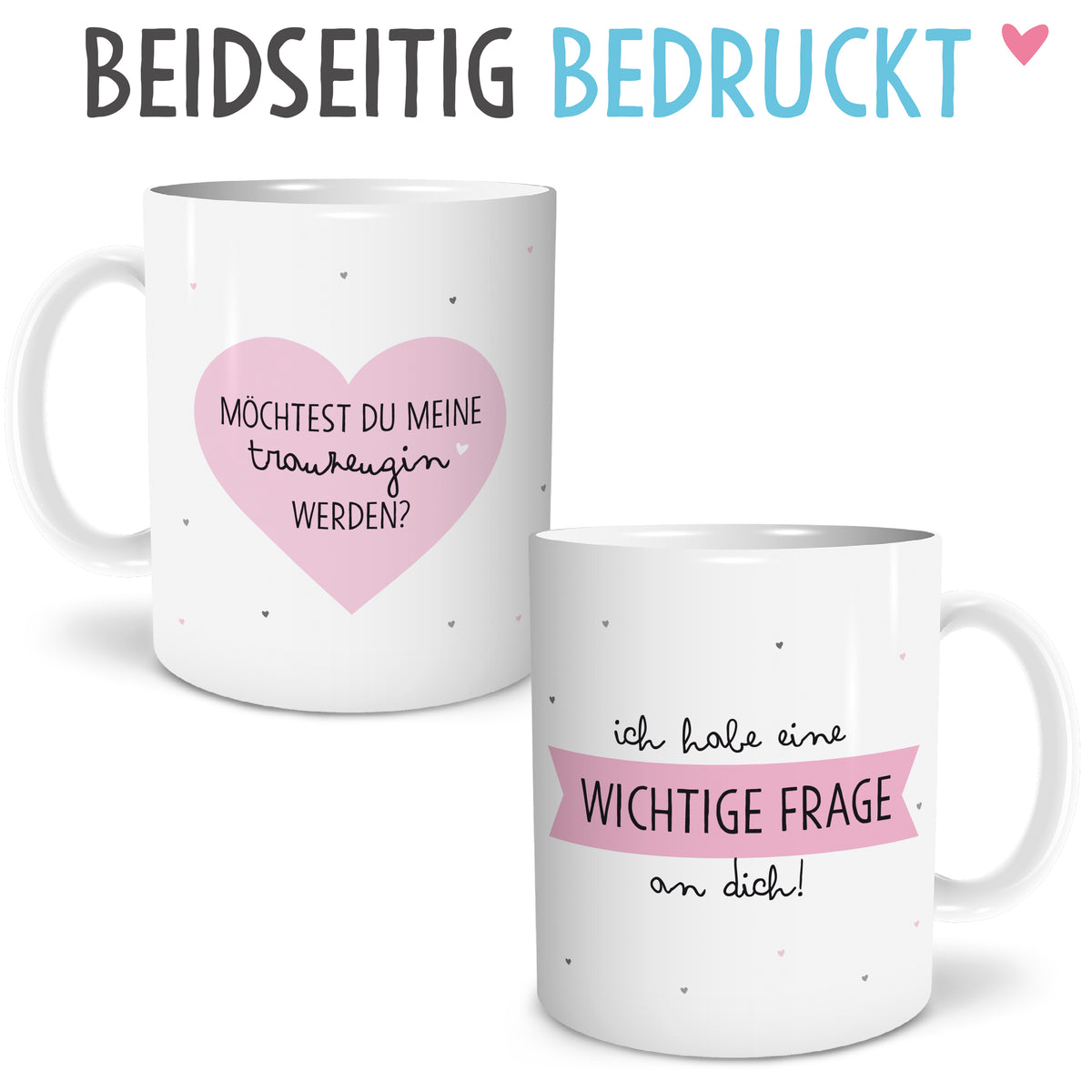 Auf diesem Bild ist folgendes zu sehen: Tasse You & Me als Geschenke Geschenkidee zu Geburtstag Jahrestag Danksagung  von OWLBOOK