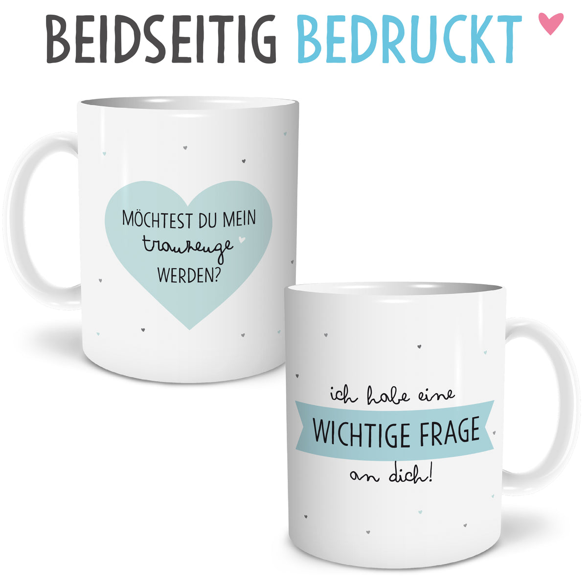 Auf diesem Bild ist folgendes zu sehen: Tasse You & Me als Geschenke Geschenkidee zu Geburtstag Jahrestag Danksagung  von OWLBOOK