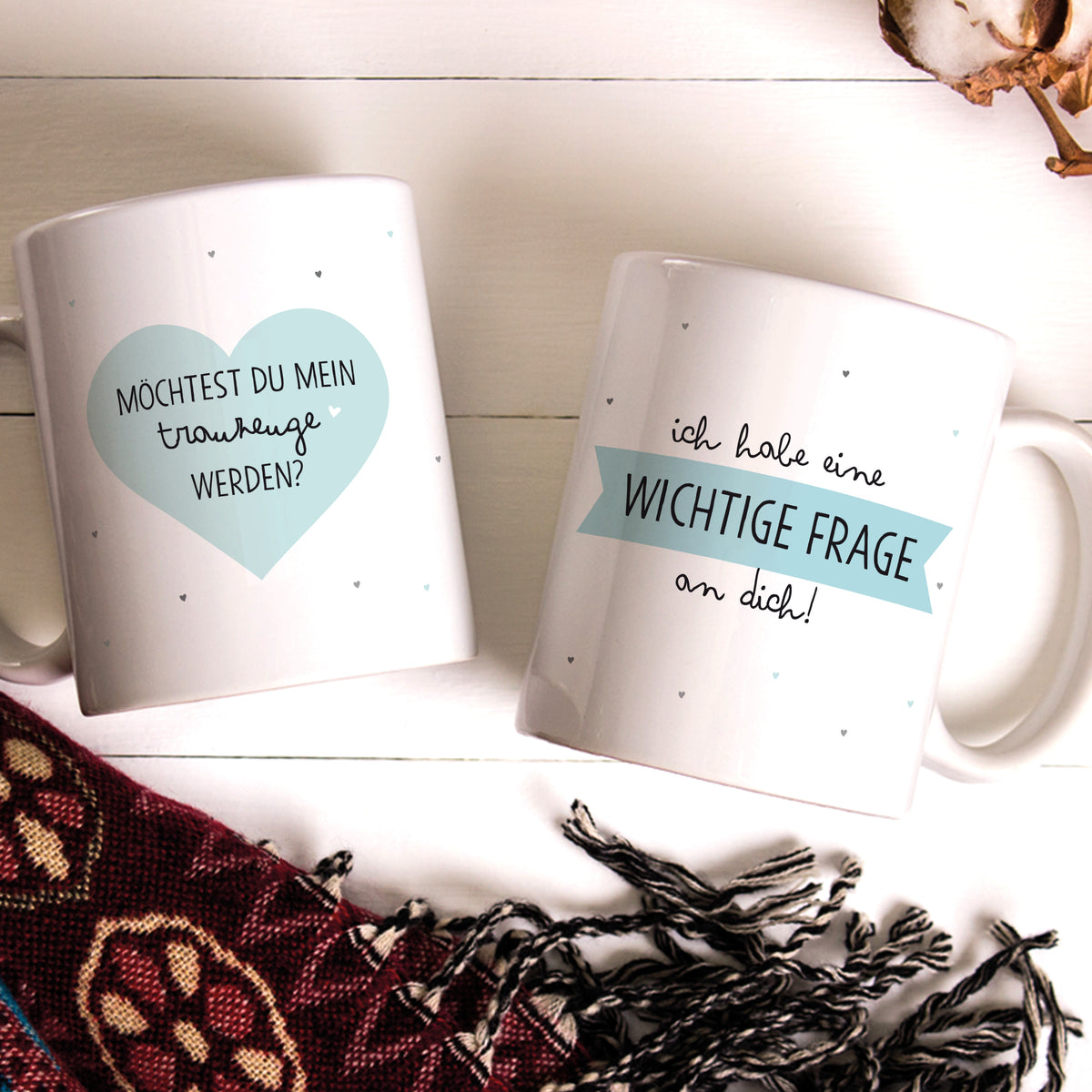 Auf diesem Bild ist folgendes zu sehen: Tasse You & Me als Geschenke Geschenkidee zu Geburtstag Jahrestag Danksagung  von OWLBOOK