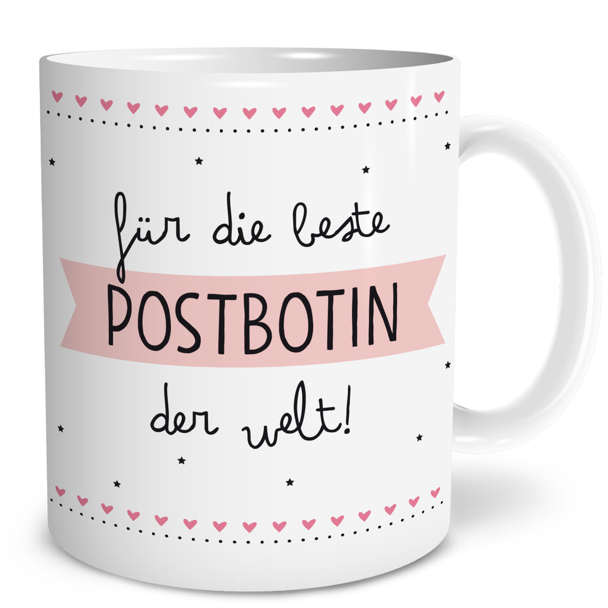 Auf diesem Bild ist folgendes zu sehen: Tasse Beste Postbotin als Geschenke Geschenkideen zu Danksagung Abschied   von OWLBOOK