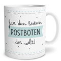 Auf diesem Bild ist folgendes zu sehen: Tasse Bester Postbote als Geschenke Geschenkideen zu Danksagung Abschied   von OWLBOOK