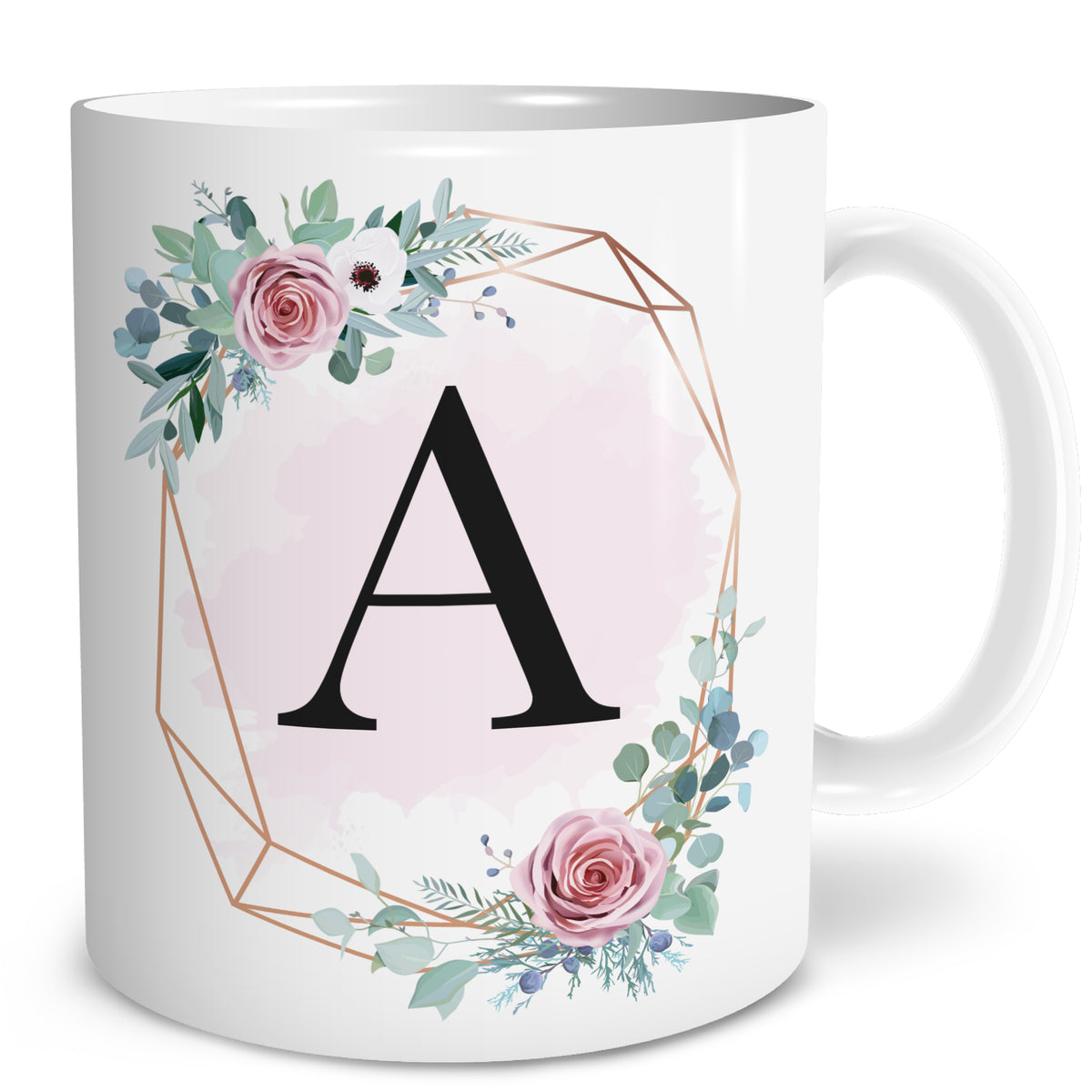 Auf diesem Bild ist folgendes zu sehen: Tasse Buchstaben als Geschenke Geschenkideen zu Geburtstag  Weihnachten  von OWLBOOK