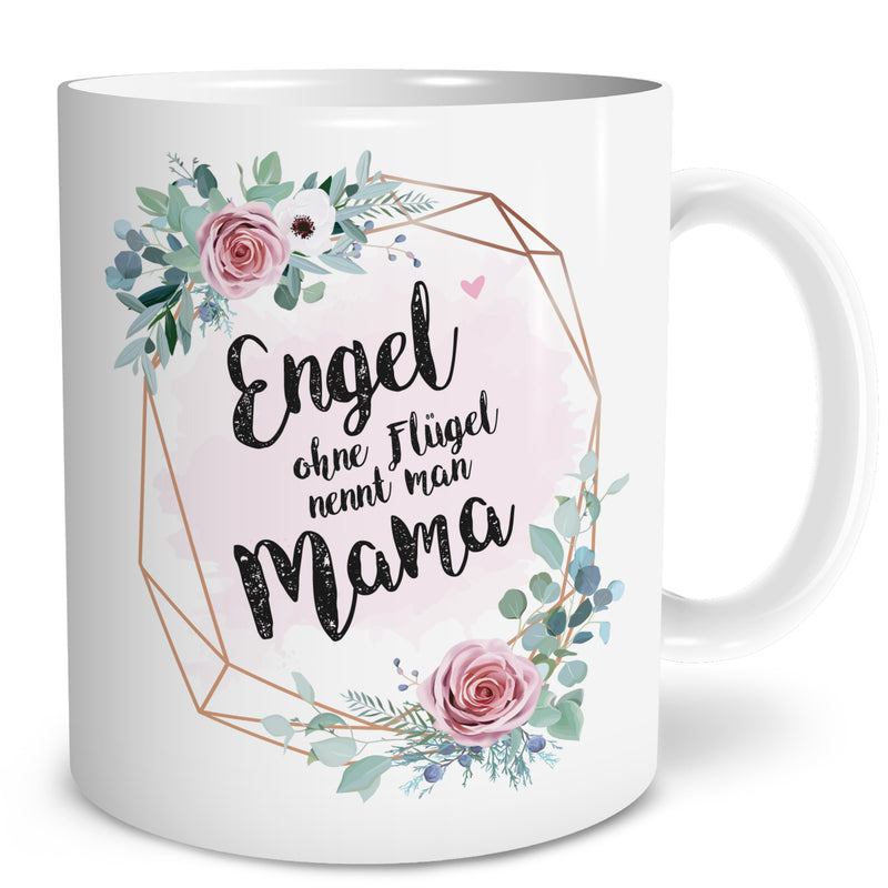 Auf diesem Bild ist folgendes zu sehen: Tasse Engel Mama als Geschenke Geschenkideen zu Geburtstag   Muttertag von OWLBOOK