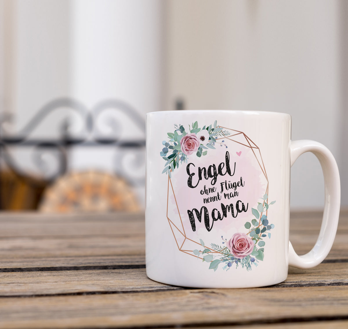 Auf diesem Bild ist folgendes zu sehen: Tasse Engel Mama als Geschenke Geschenkideen zu Geburtstag   Muttertag von OWLBOOK