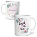 Auf diesem Bild ist folgendes zu sehen: Tasse Engel Tante als Geschenke Geschenkideen zu Geburtstag  Weihnachten  von OWLBOOK