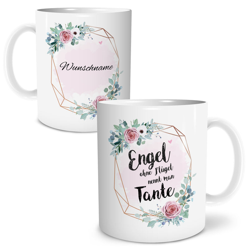Auf diesem Bild ist folgendes zu sehen: Tasse Engel Tante als Geschenke Geschenkideen zu Geburtstag  Weihnachten  von OWLBOOK