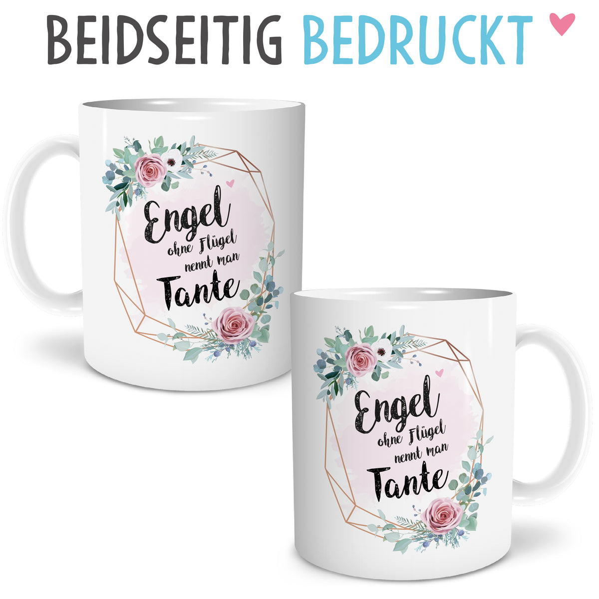 Auf diesem Bild ist folgendes zu sehen: Tasse Engel Tante als Geschenke Geschenkideen zu Geburtstag   Geburt_&_Schwangerschaft von OWLBOOK
