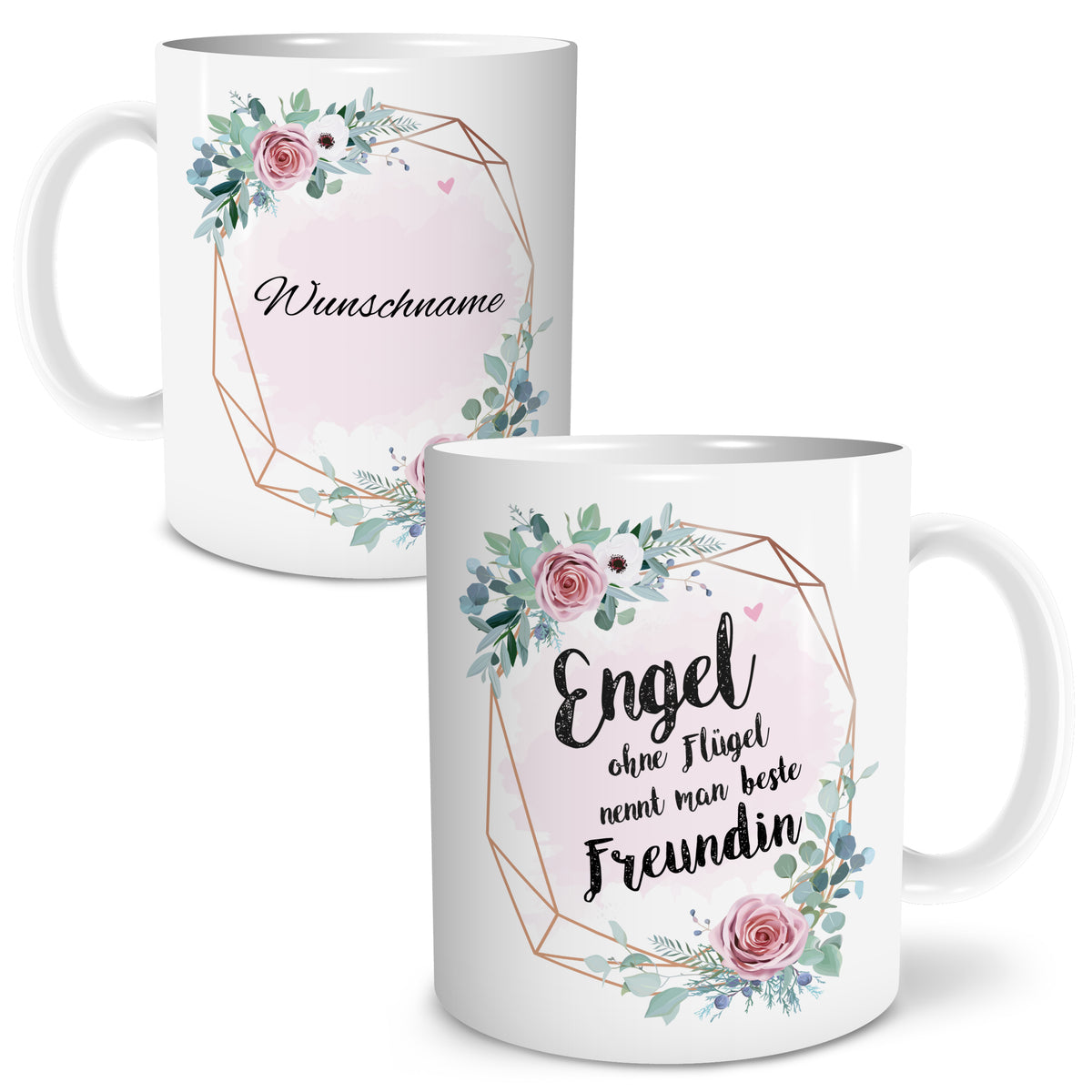 Auf diesem Bild ist folgendes zu sehen: Tasse Engel beste Freundin als Geschenke Geschenkideen zu Geburtstag  Weihnachten  von OWLBOOK