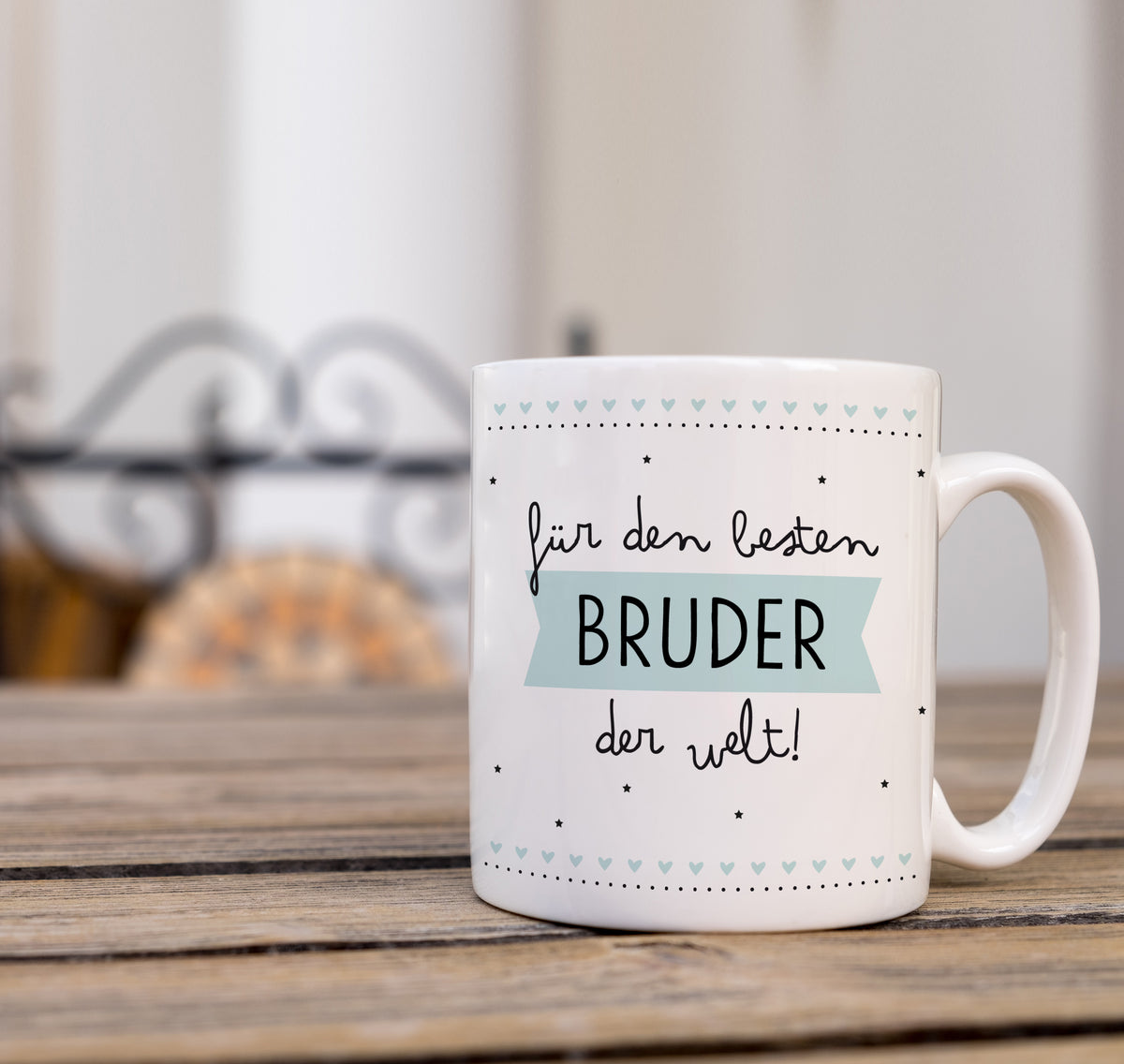 Auf diesem Bild ist folgendes zu sehen: Tasse Bester Bruder als Geschenke Geschenkideen zu Geburtstag   Hochzeit von OWLBOOK