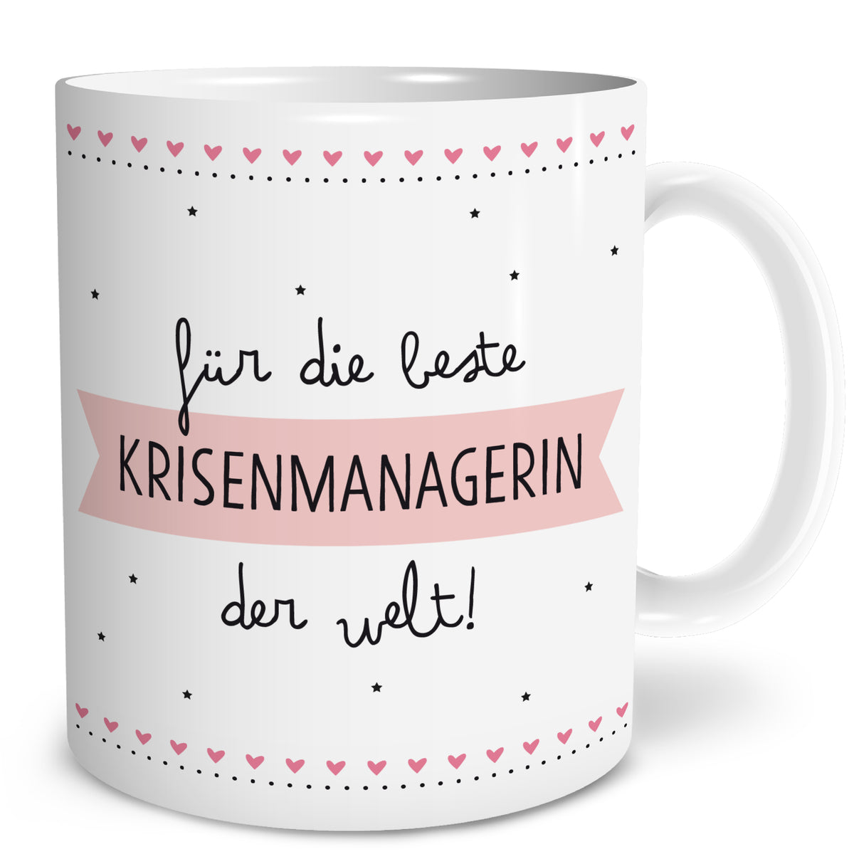 Auf diesem Bild ist folgendes zu sehen: Tasse Beste Krisenmanagerin als Geschenke Geschenkideen zu Danksagung Abschied   von OWLBOOK