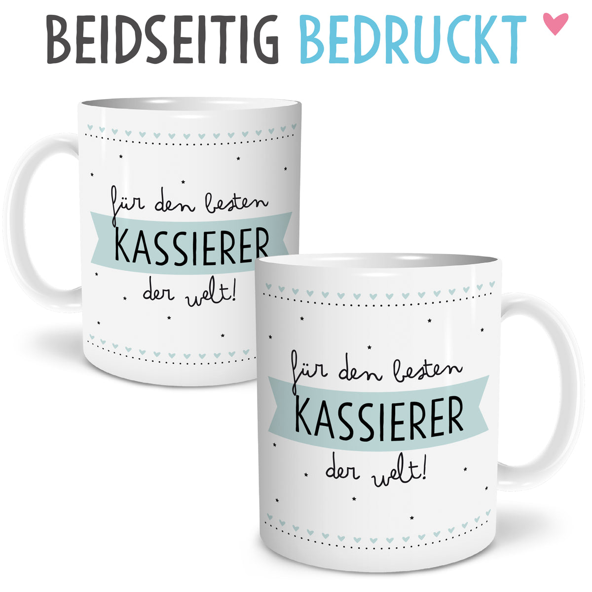 Auf diesem Bild ist folgendes zu sehen: Tasse Bester Kassierer als Geschenke Geschenkideen zu Danksagung Abschied   von OWLBOOK