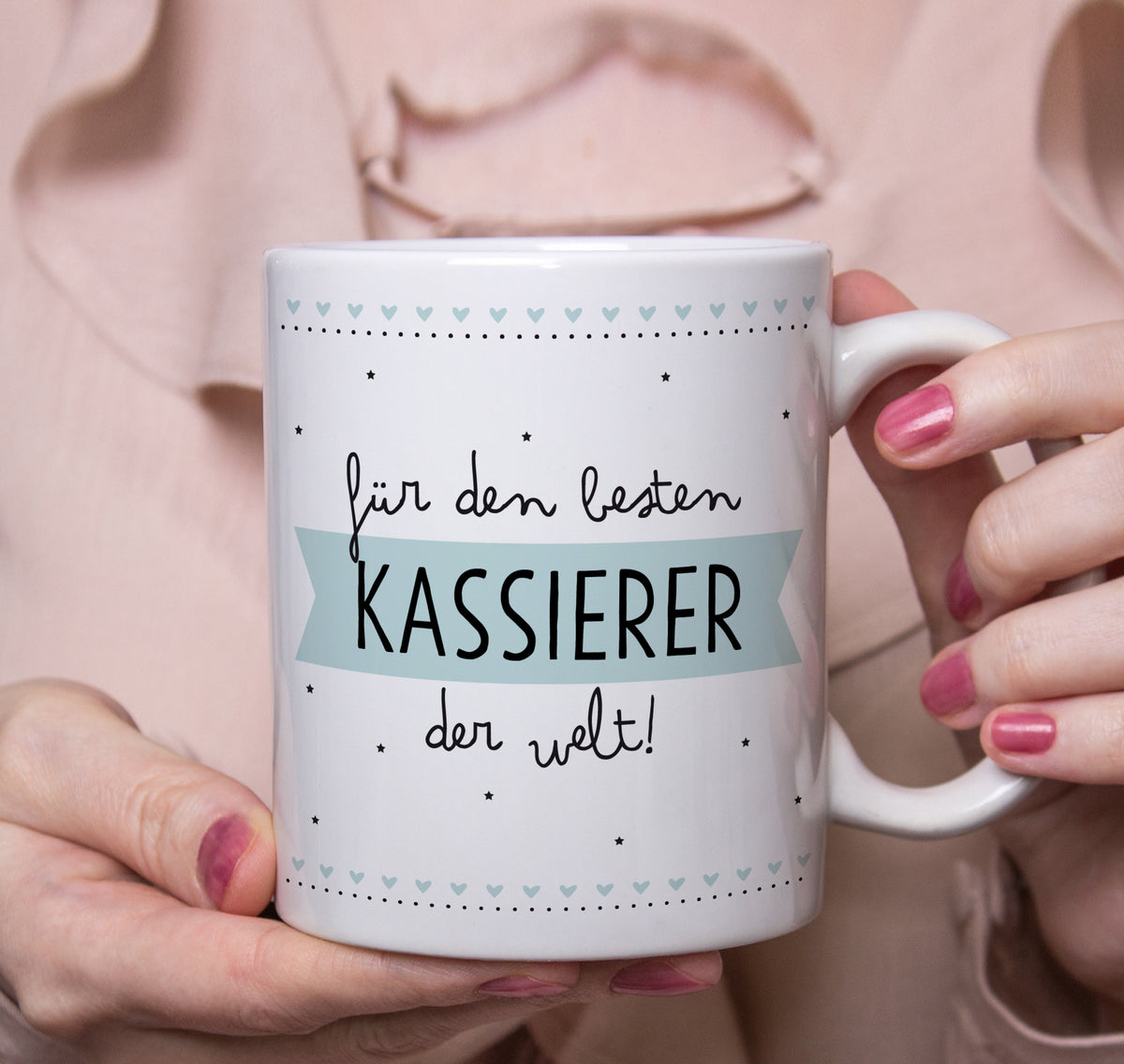 Auf diesem Bild ist folgendes zu sehen: Tasse Bester Kassierer als Geschenke Geschenkideen zu Danksagung Abschied   von OWLBOOK