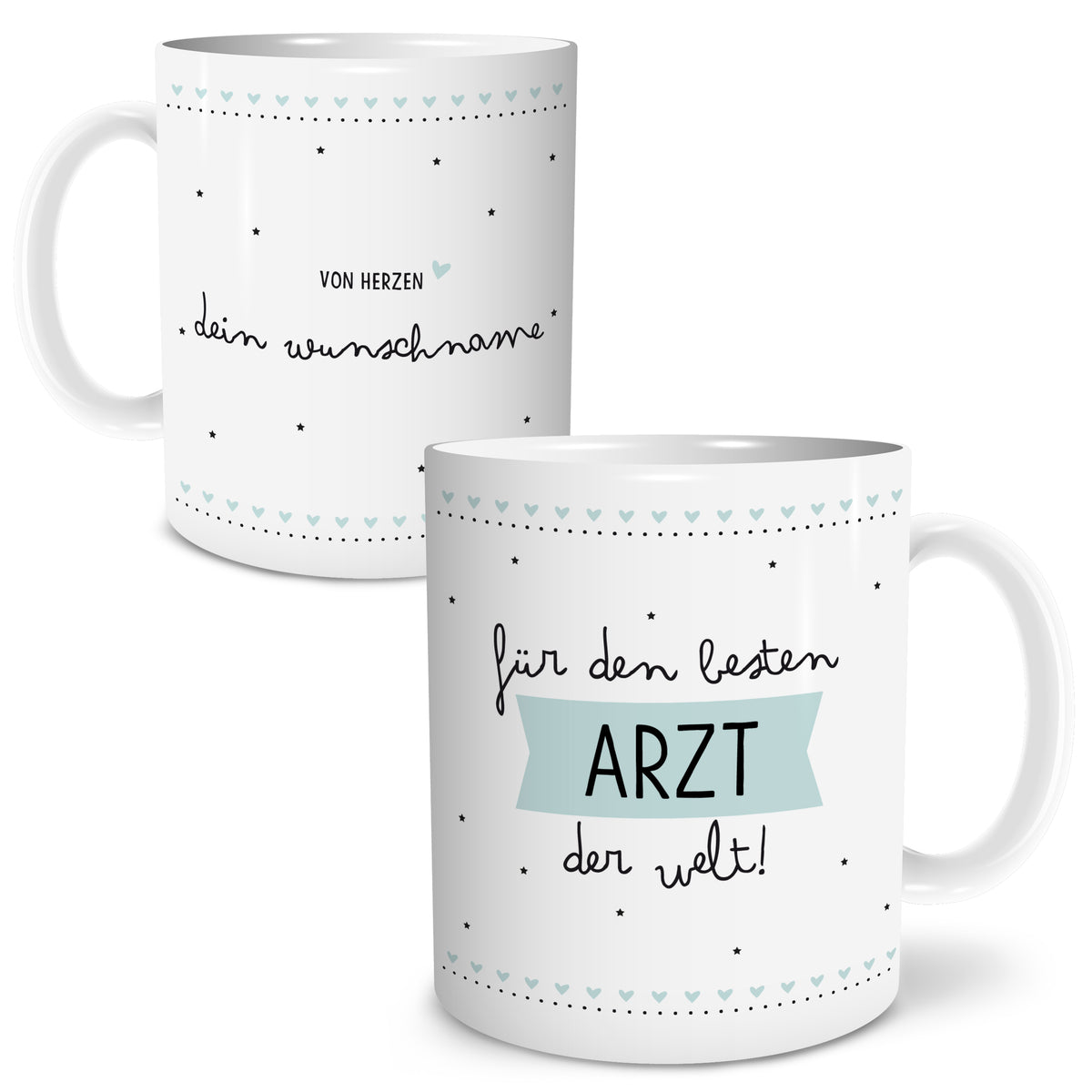 Auf diesem Bild ist folgendes zu sehen: Tasse Bester Arzt als Geschenke Geschenkideen zu Danksagung Abschied  Weihnachten von OWLBOOK