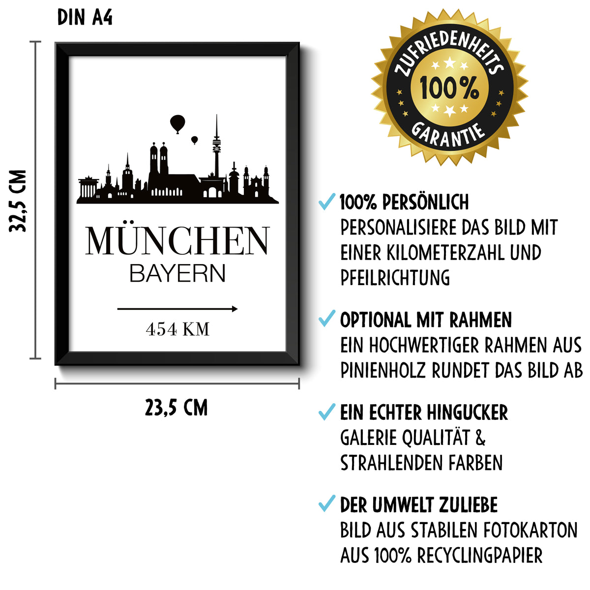 Auf diesem Bild ist folgendes zu sehen: Bild DU & ICH LIEBE  als Geschenke Geschenkideen zu Geburtstag Jahrestag Hochzeitstag Weihnachten von manufacturer
