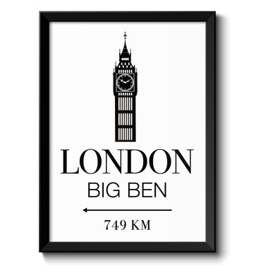 Auf diesem Bild ist folgendes zu sehen: Bild London Big Ben  als Geschenke Geschenkideen zu Geburtstag Reise  Weihnachten von OWLBOOK