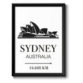 Auf diesem Bild ist folgendes zu sehen: Bild Sydney Opera House als Geschenke Geschenkideen zu Geburtstag Reise  Weihnachten von OWLBOOK