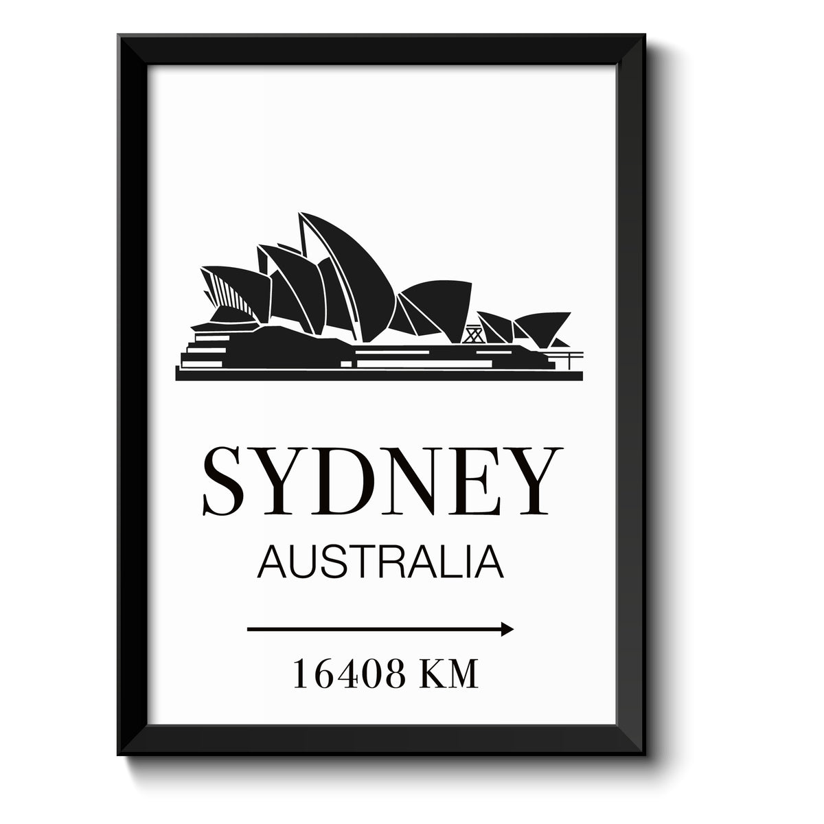 Auf diesem Bild ist folgendes zu sehen: Bild Sydney Opera House als Geschenke Geschenkideen zu Geburtstag Reise  Weihnachten von OWLBOOK