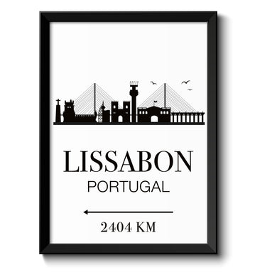 Auf diesem Bild ist folgendes zu sehen: Bild Lissabon als Geschenke Geschenkideen zu Geburtstag Reise  Weihnachten von OWLBOOK
